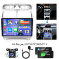 Android 13 Autoradio 4G+64G Carplay Für Peugeot 307 SW CC 2002-2013 GPS Navi BT