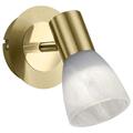 LED-Spot "Levisto" in Messing matt Glas alabasterfarbig weiß 871010108