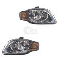 Halogen Scheinwerfer Set für Audi A4 (8EC, B7) Bj. 11.04-06.08 H7/H7 mit Motor