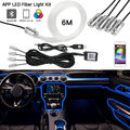 6m RGB LED Auto Innenraumbeleuchtung KFZ Ambientebeleuchtung Set APP Control USB
