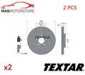 BREMSSCHEIBEN SATZ PAAR VORNE TEXTAR 92237805 2PCS A NEU OE QUALITÄT