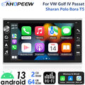 64GB CarPlay Android13 Autoradio GPS Navi RDS Für VW Polo 9N Golf 4 Passat B5 T5