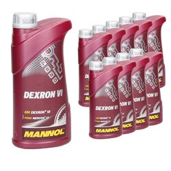 10 x 1 Liter MANNOL Dexron VI Automatik Getriebeöl für Opel MB 236.14