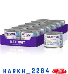 Kattovit Feline Diet Aufbaukur/Recovery Huhn | 12 x 185g Katzenfutter