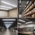 Wannenleuchte Feuchtraumlampe Deckenlampe L 120 cm LED Kellerlampe Garagenlampe