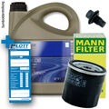 5L Original Opel GM 5W-30 Öl Motoröl + MANN Ölfilter + Ablassschraube für Opel