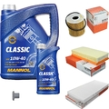 MAHLE Inspektionspaket 6 L MANNOL Classic 10W-40 für Peugeot 807 2.0 HDi