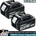 2 Original Akku - 18V 5,0Ah für Makita BL1860B- 197422-4 BL1850 BL1830- 2er Set 