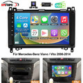 DAB+ Carplay Android 13 Autoradio GPS Für Mercedes-Benz Vito Viano W639 2006-14