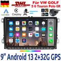 Android 13 Autoradio DAB+ Carplay GPS Navi Kamera Für VW GOLF 5 6 Touran Polo 6R