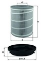 MAHLE ORIGINAL LX 3480 KIT Luftfilter passend für MERCEDES-BENZ ATEGO ATEGO 2