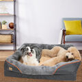 XXL Waschbar Hundekissen Hohen Rand Hundesofa Plüsch Chenille-Stoff Ergonomisch