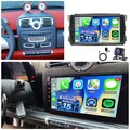 Apple Carplay Autoradio Für Smart Fortwo 451 2011-2015 4G+64GB Android 15.0 KAM