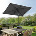 Sonnenschirm Rechteckig Balkonschirm mit Schnellöffnungs Gartenschirm UV50+