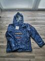 NEU Napapijri Rainforest Winterjacke Größe M blau gemustert 