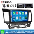 DAB+ Carplay Autoradio Android 13 2+64G GPS Cam Für Mitsubishi Lancer 2007-2017