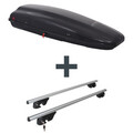 Dachbox G3 Arjes + Dachträger Menabo Sherman für Dacia Sandero Stepway I Top
