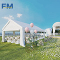 Partyzelt 3x4m - 4x10m Festzelt Pavillon Gartenzelt mit Fenstern Bierzelt weiß