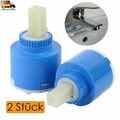 2x 35mm/40mm Keramik Kartusche für Einhebel Patrone Steuereinheit Ersatz Armatur