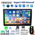 Autoradio 2DIN DAB+ Android 14 6+128G Carplay GPS Navi RDS Bluetooth WIFI Kamera