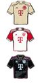 Original FCB FC Bayern München Pin Trikot 3er-Set (Artikel-Nr. 32655)