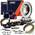 ATEC 2x BREMSSCHEIBE+BREMSBELÄGE+BREMSBACKEN HINTEN FÜR BMW 3-ER E36 323 328