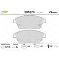 Bremsbelagsatz Scheibenbremse Valeo 301070 First für Opel Vauxhall Chevrolet