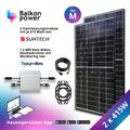 Balkonkraftwerk 830W/600W Set Photovoltaik Solaranlage Steckerfertig WIFI Smart