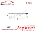 ABS SENSOR DREHZAHLFÜHLER PAAR HINTEN TOPRAN 304 990 2PCS I FÜR FORD TRANSIT