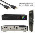 Dreambox DM900 RC20 UHD 4K E2 Linux PVR 1x DVB-C/T2 Twin Receiver Schwarz