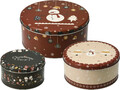 Keksdose SNOWMAN 3er Set - Plätzchendose Gebäckdose Blechdose Weihnachten 20x9cm