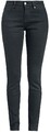 RED by EMP Damen schwarze Slim Fit Skinny Jeans im 5-Pocket-Style
