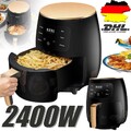 6L 2400W Heißluftfritteuse Fritteuse Heißluft Digitale Edelstahl Air Fryer XXL