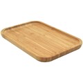 Holzteller Serviertablett Servierplatte aus BAMBUSHOLZ rechteckig 21x14,5 cm