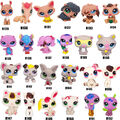 Pack von 24Pcs Seltene Littlest Pet Shop LPS Tier Katze Hund Figur Spielzeug