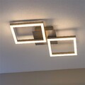 Briloner Frame Deckenleuchte 47 cm: Metall/Kunststoff, 16W LED 3000K Deckenlampe