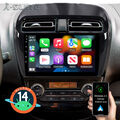 9'' Autoradio Für Mitsubishi Mirage Space Star Android14 GPS Navi Carplay RDS BT