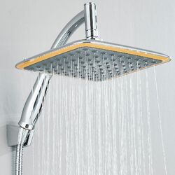 Chrom Duschkopf Luxus Regendusche 22.5cm Rain Quadrat Duscharmatur Kopfbrause