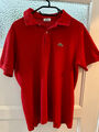 Lacoste Poloshirt Herren; Slim Fit; Farbe: rot; Größe: 4/M; vintage