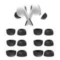 Ersatz-Ohrstöpsel für Samsung Galaxy Buds 3 Pro – 3 Paare (S/M/L) – Dunkelgrau