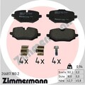 Zimmermann 26687.180.2 Bremsbelagsatz, Scheibenbremse hinten für BMW MINI