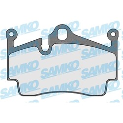 1x ORIGINAL® SAMKO Bremsbelagsatz, Scheibenbremse Hinten für Porsche: BOXSTER