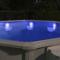 Unterwasser-LED-Poollampe mit Fernbedienung Weiß