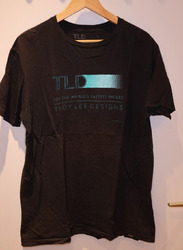 TROY LEE DESIGNS T-Shirt Logoprint schwarz türkis braun Gr. L *** TLD