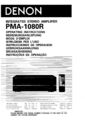 Bedienungsanleitung-Operating Instructions für Denon PMA-1080 R 