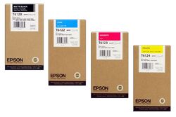 4 Original Tinte EPSON Stylus Pro 9400 7450 7400 / T6128 T6124 -T6122 Cartridges