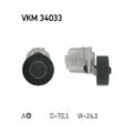 Spannrolle, Keilrippenriemen SKF VKM 34033 für FORD MAZDA, mitte, mitte rechts