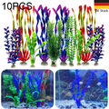 10X Aquariumpflanzen Künstliche- Aquarium Deko Pflanzen Wasserpflanzen Set 30cm