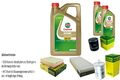 INSPEKTIONSKIT FILTER CASTROL 7L ÖL 5W30 für Audi A4 Avant 8D5 B5 2.4 2.6 2.8