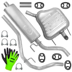 Schalldämpferset Auspuff für Opel Vectra 3 III C Limousine 1.6|1.8 (02 - 11/05)